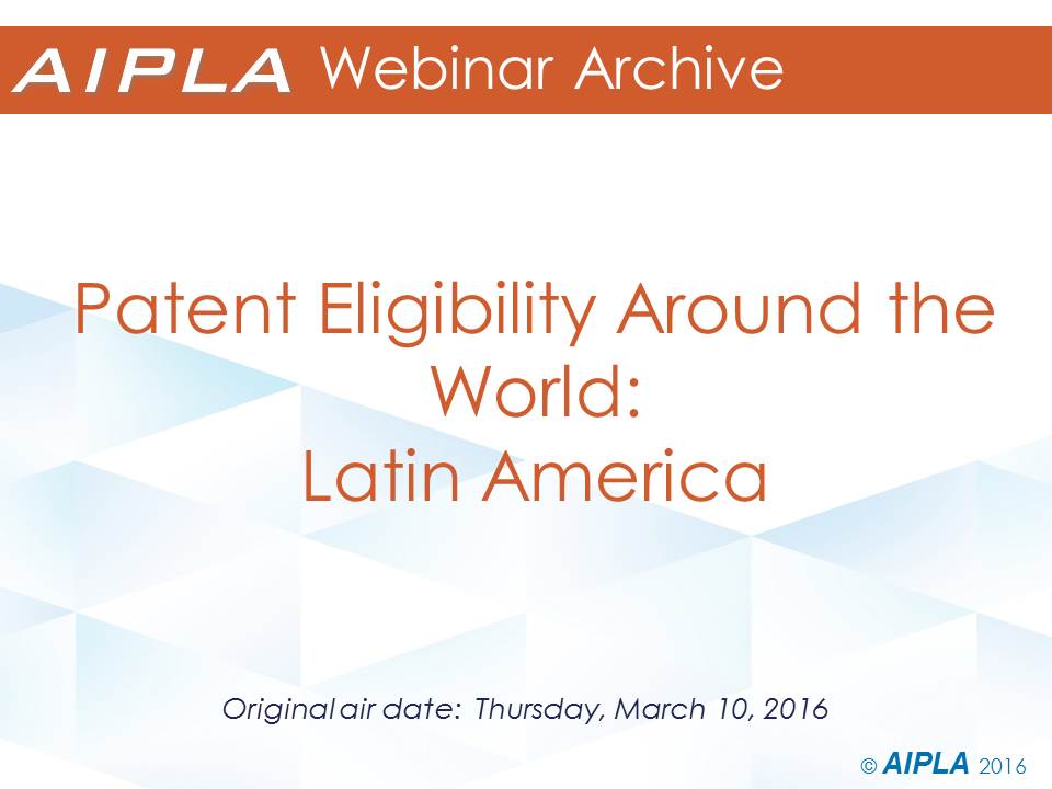 Webinar Archive - 3/10/16 - PTE Around the World: Latin America